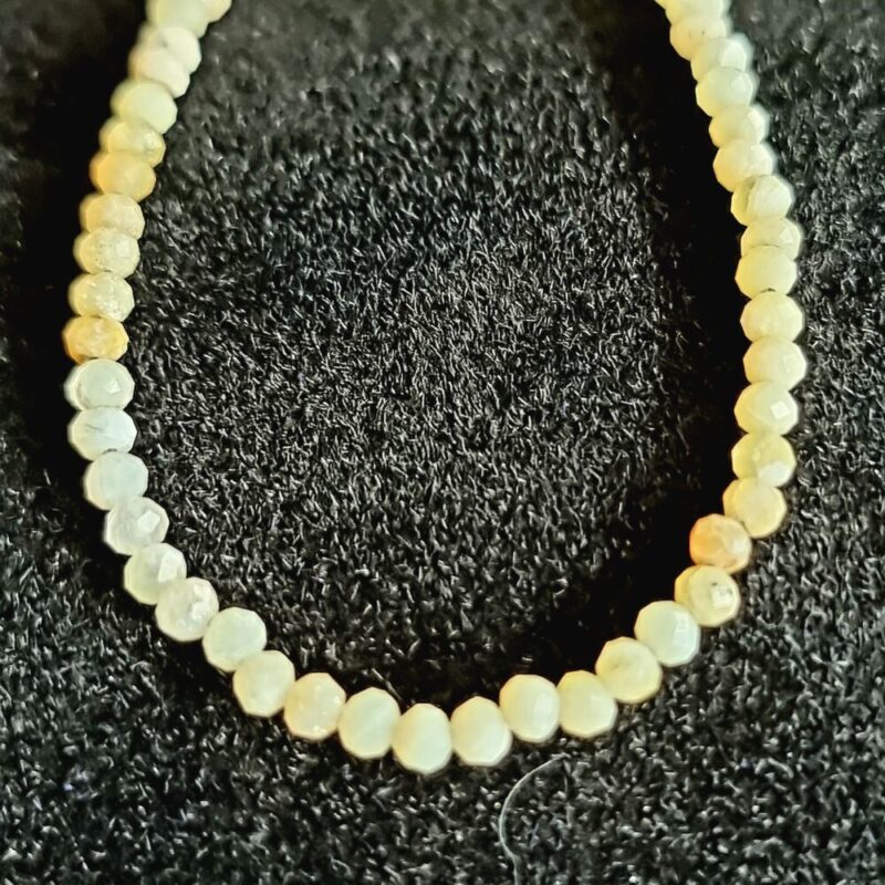 Collier Calcite Jaune avec fermoir 925