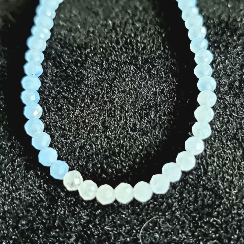 Chalcedon-Armband mit 925er Verschluss