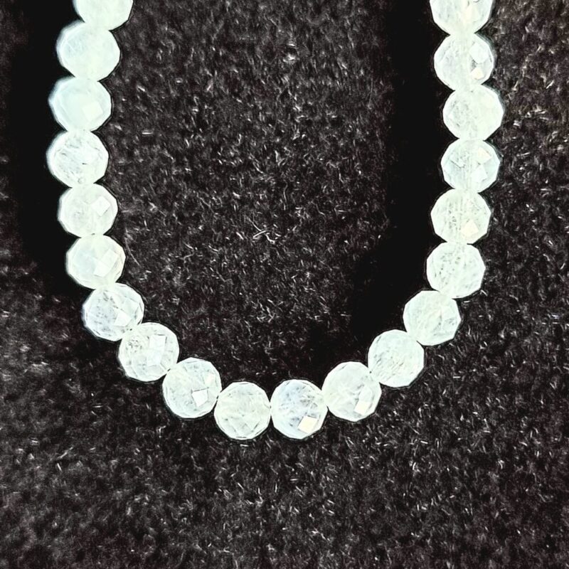 Aquamarine necklace with 925 clasp