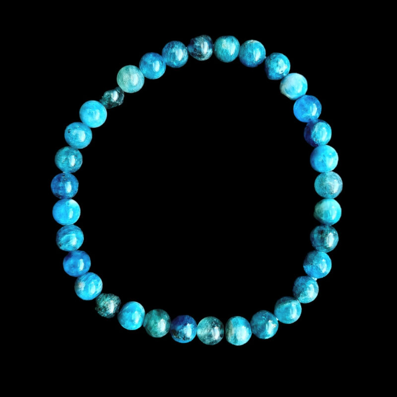 Bracelet Apatite Bleue Brillante