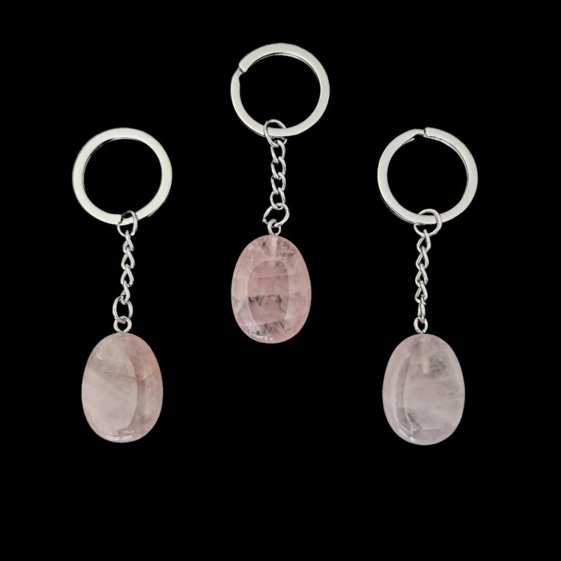 Rose Quartz key ring