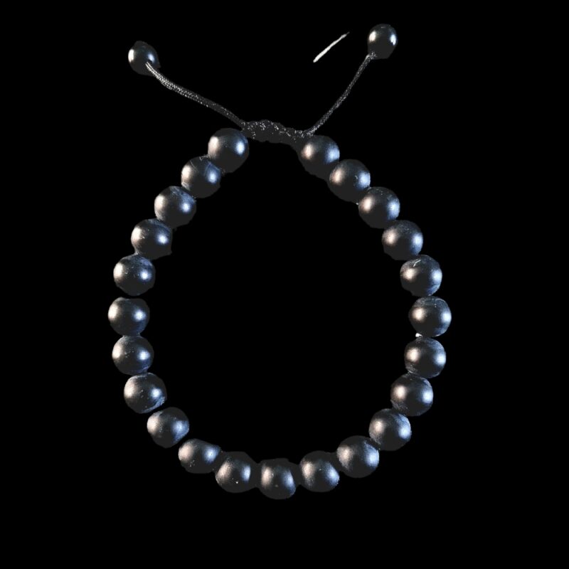 Bracelet Onyx mat réglable